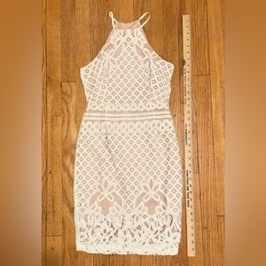 Lulu's Steal A Kiss White Lace Dress